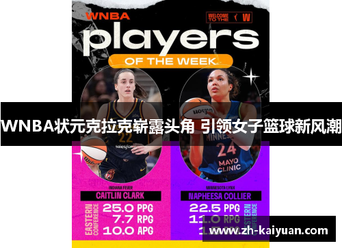 WNBA状元克拉克崭露头角 引领女子篮球新风潮